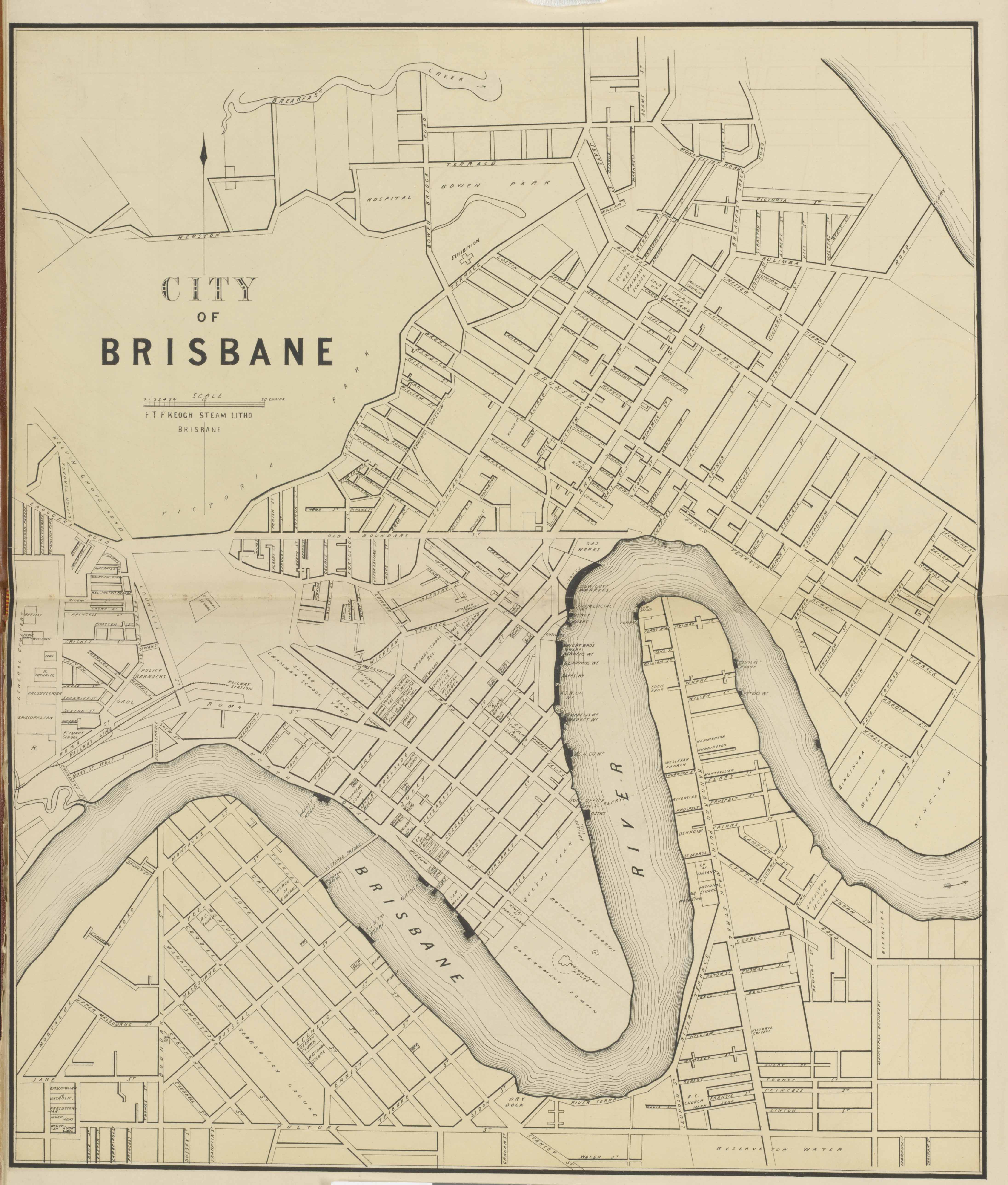 City of Brisbane, 1878 Queensland Historical Atlas